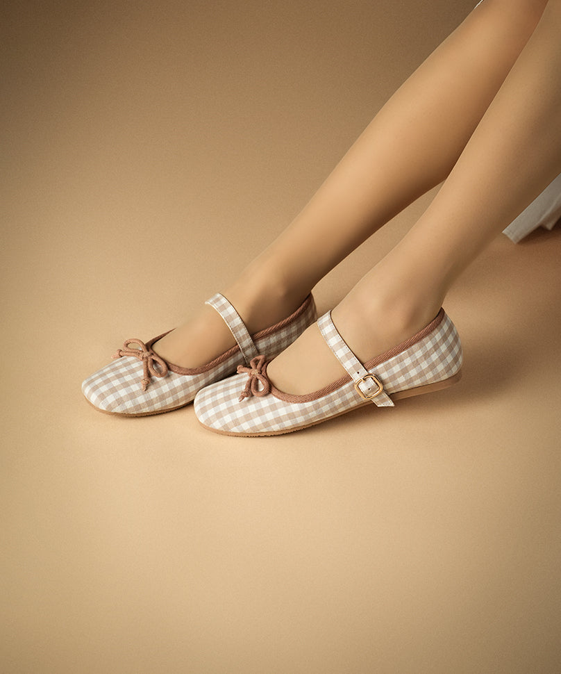 Dorothy Check Beige