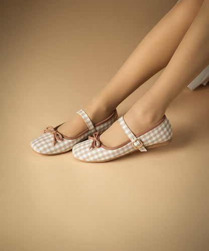Dorothy Check Beige