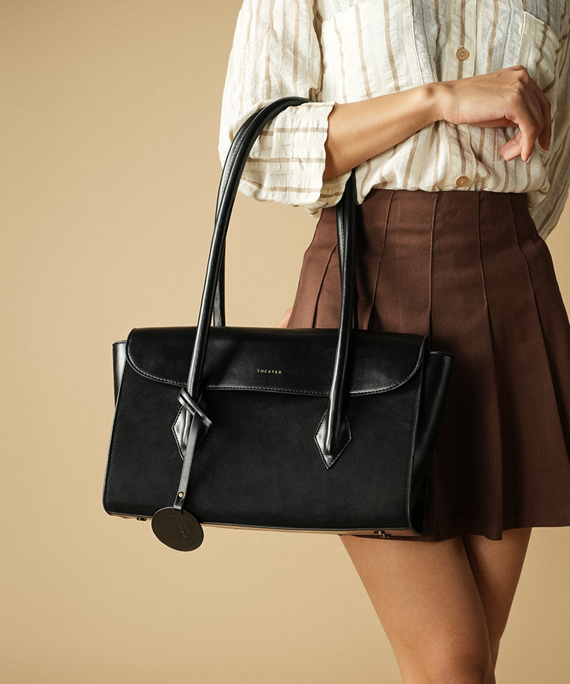 バッグ akubi Acubi Black Shoulder Bag | Premium Faux Leather