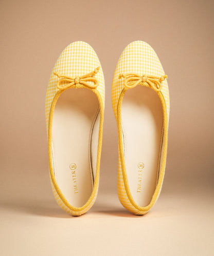 Swans Gingham Yellow