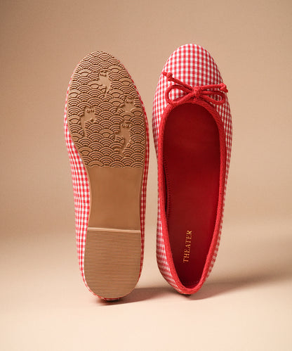 Swans Gingham Red