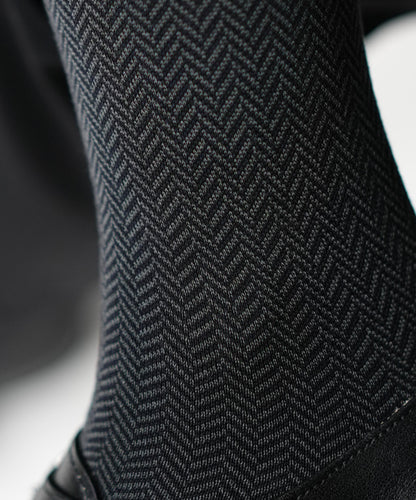 Dark Grey Herringbone