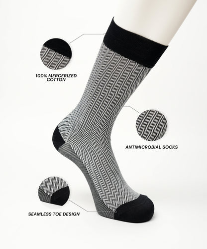Black Herringbone