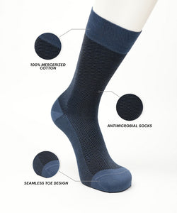Airforce Blue Herringbone