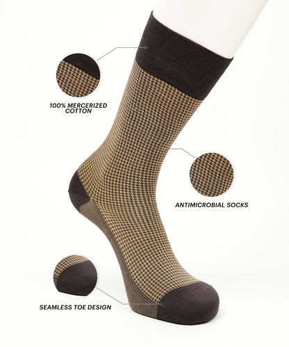 Brown Houndstooth