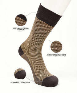 Brown Houndstooth