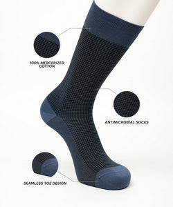 Airforce Blue Houndstooth