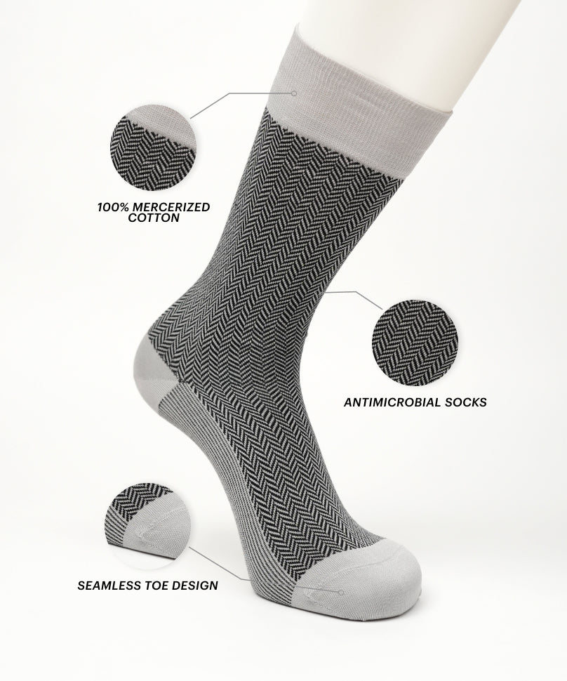 Light Grey Herringbone