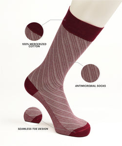 Maroon Barber Stripes