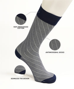 Navy Blue Barber Stripes