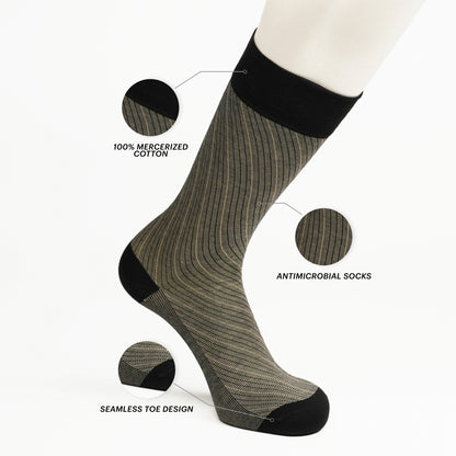 Black & Beige Barber Stripes