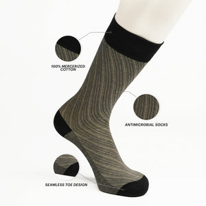 Black & Beige Barber Stripes