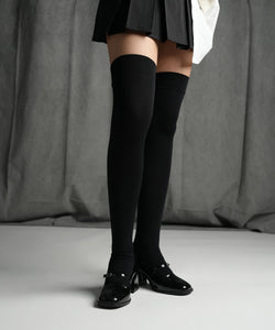 Charcoal Thigh High Stockings