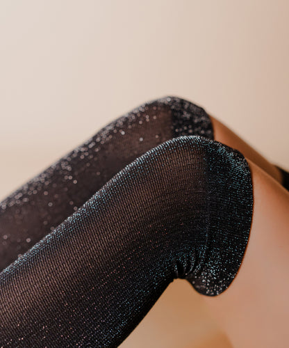 Shimmer Thigh High Black