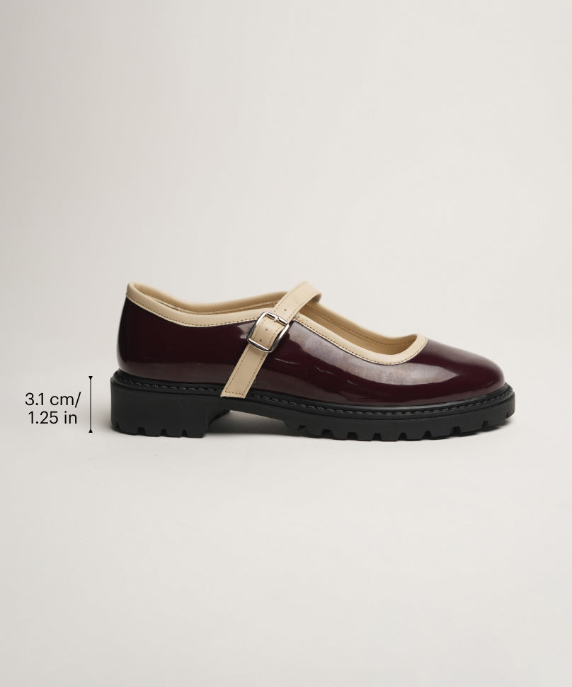 Sensei Pro Burgundy | Mary Jane Flats by Theater – Theater.xyz