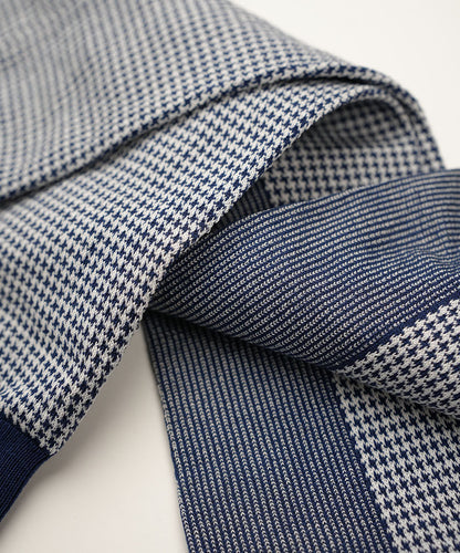 Navy Blue Houndstooth