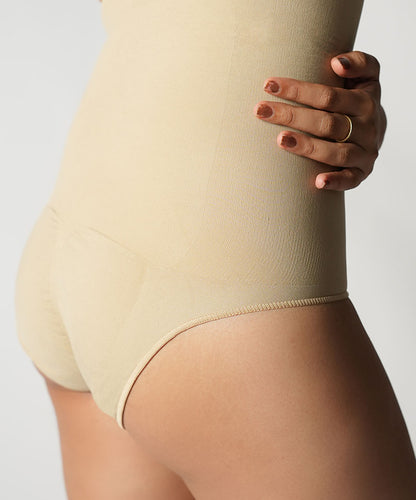 High Waisted briefs - Nude