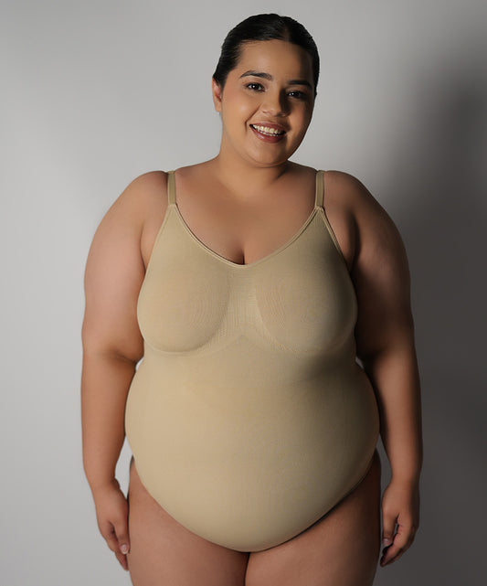 Thong Bodysuit - Nude