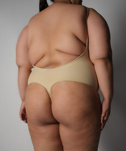 Thong Bodysuit - Nude