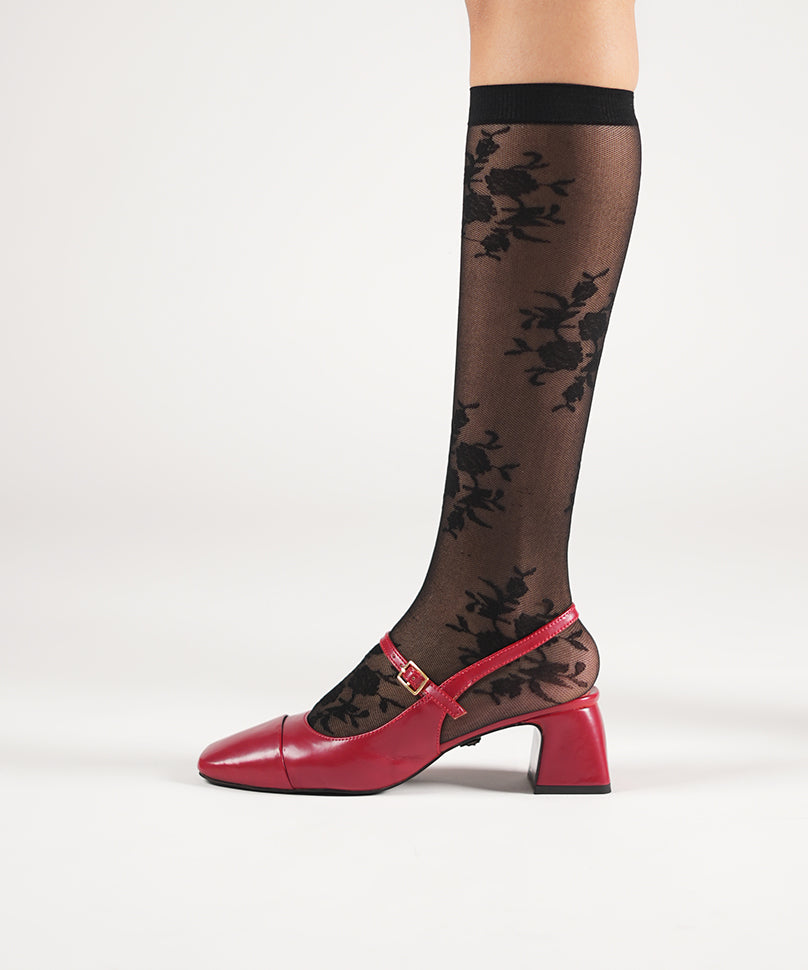 Rosa Sheer Socks - Black
