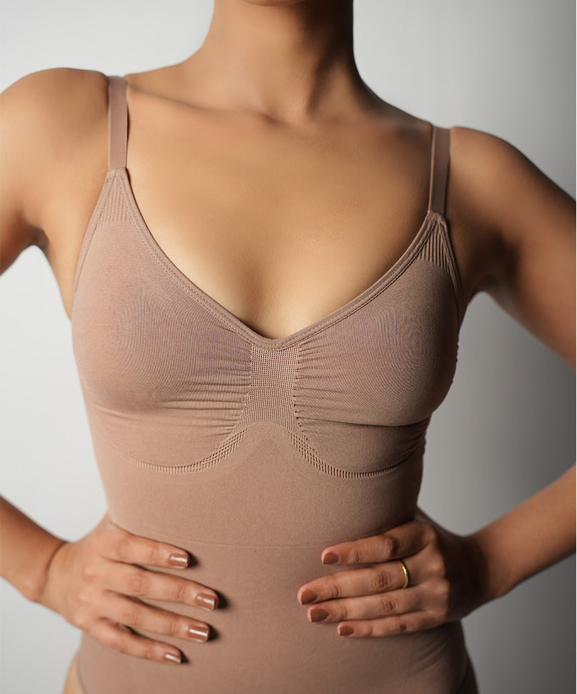 Brief Bodysuit - Brown