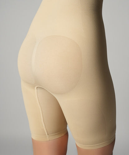 High-Waisted Mid Thigh Short - Nude