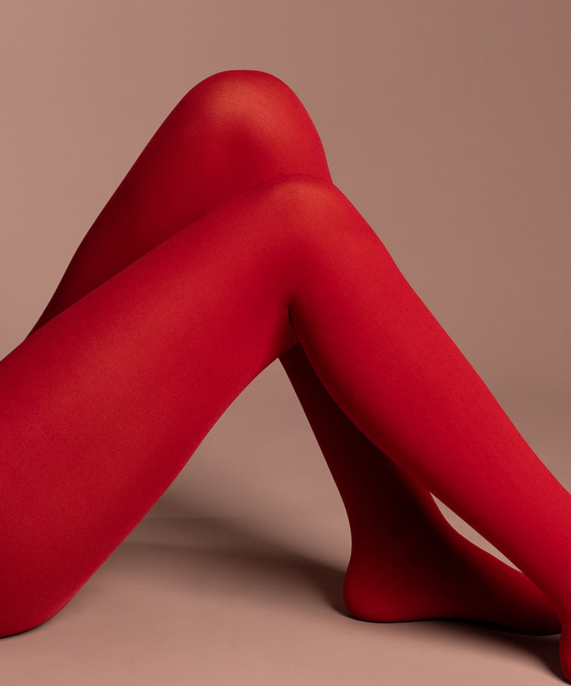 Claret Opaque Stockings