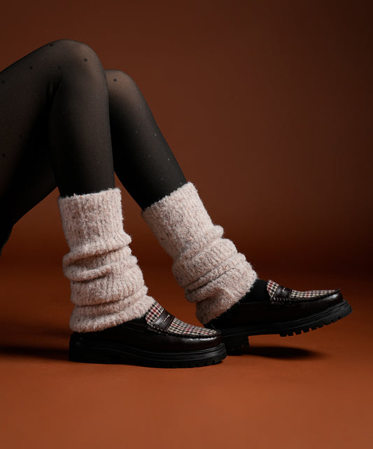 Mink Fur Leg Warmer - White