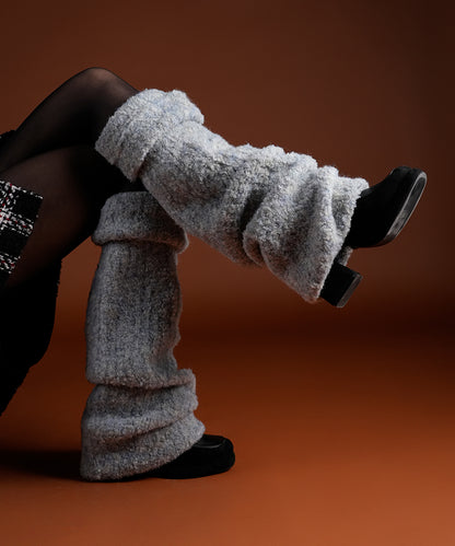 Plush Leg Warmer - Blue