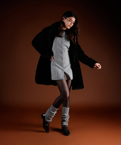 Ribbed Leg Warmers - Grey