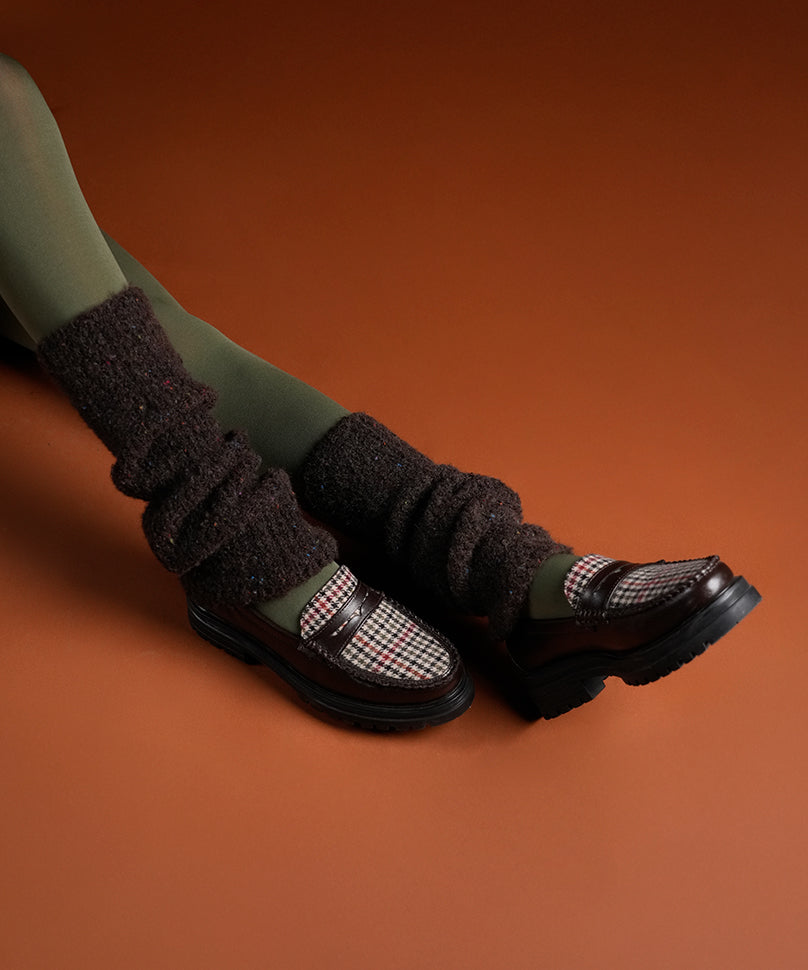 Mink Fur Leg Warmer - Brown