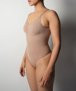 Thong Bodysuit - Brown