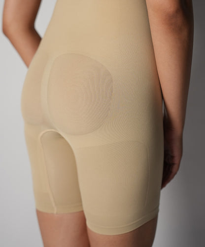 Mid Thigh Bodysuit - Nude