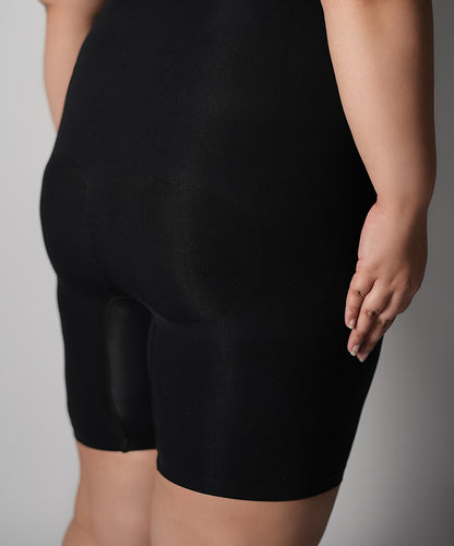 Mid Thigh Bodysuit - Black