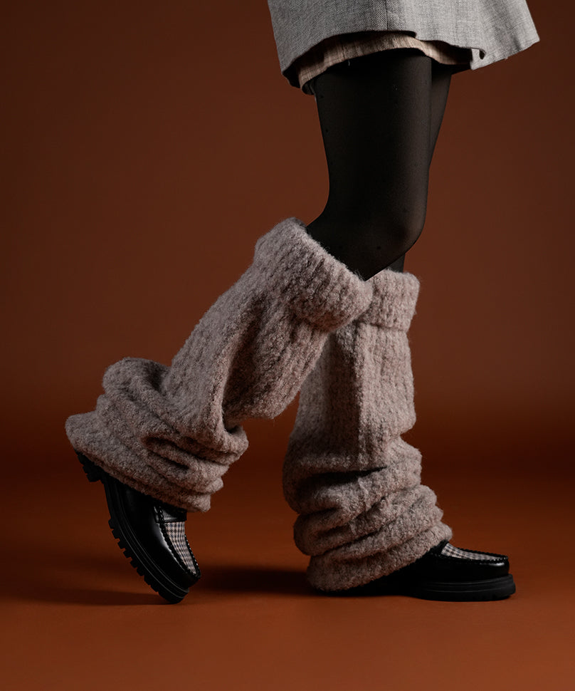 Plush Leg Warmer - Brown