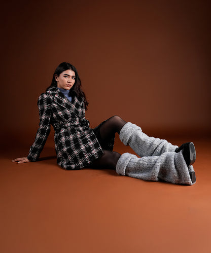 Plush Leg Warmer - Blue