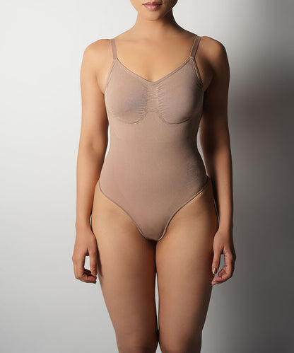 Thong Bodysuit - Brown