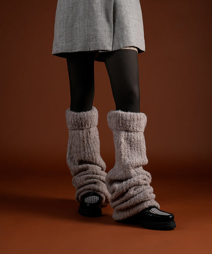 Plush Leg Warmer - Brown