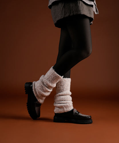 Mink Fur Leg Warmer - White