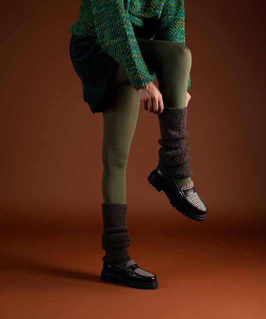 Mink Fur Leg Warmer - Brown