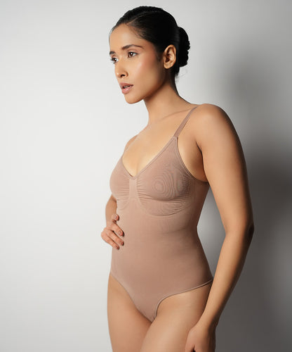 Brief Bodysuit - Brown