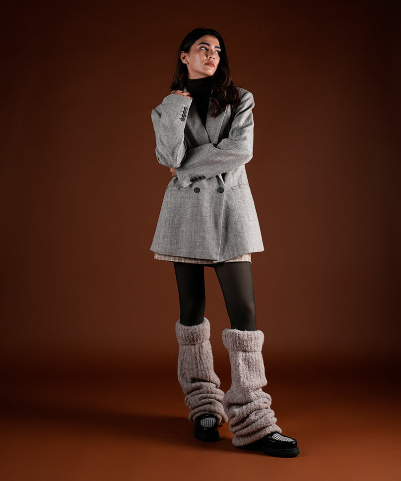 Plush Leg Warmer - Brown