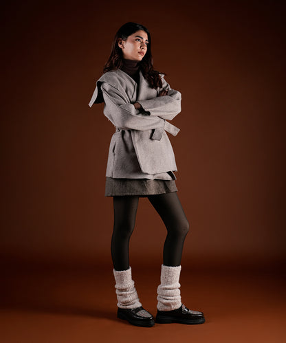 Mink Fur Leg Warmer - White