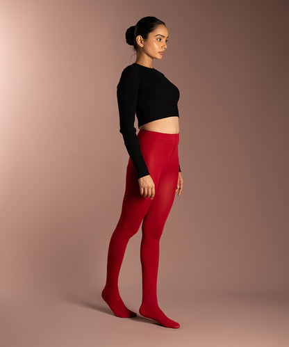 Claret Opaque Stockings