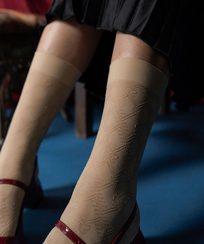 Matelasse Socks Beige