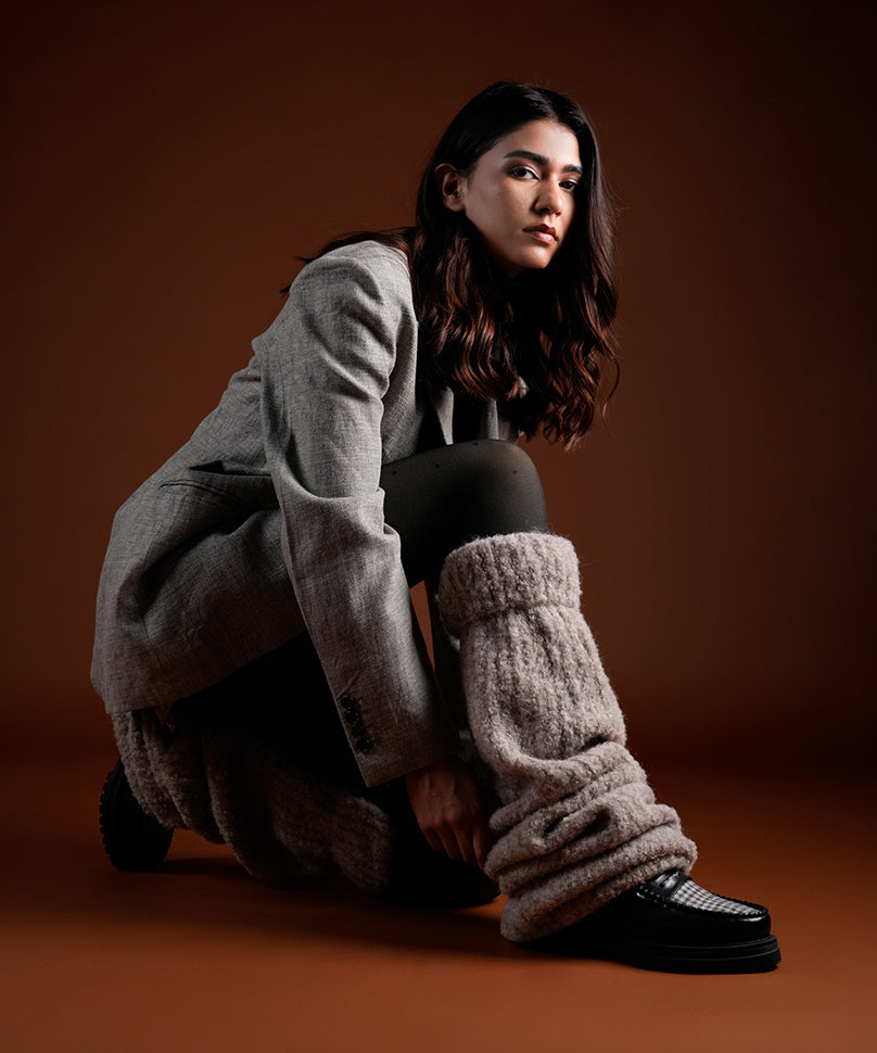 Plush Leg Warmer - Brown