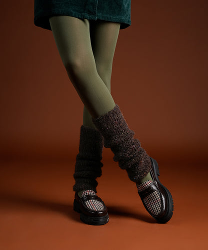 Mink Fur Leg Warmer - Brown