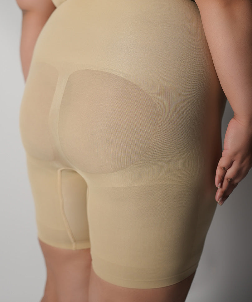 Mid Thigh Bodysuit - Nude