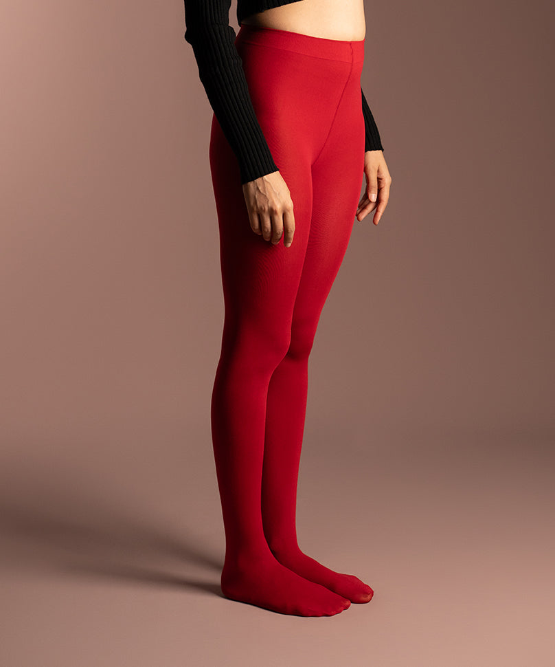 Claret Opaque Stockings