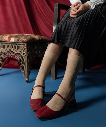 Matelasse Socks Beige